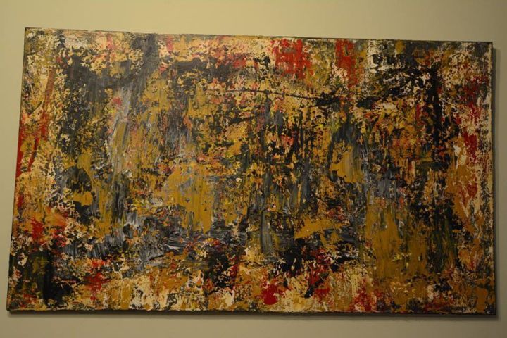 Painting titled "autumn" by Mina, Original Artwork, Oil