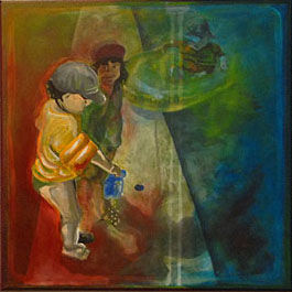 Malerei mit dem Titel "Kinder.jpg" von Mina S., Original-Kunstwerk