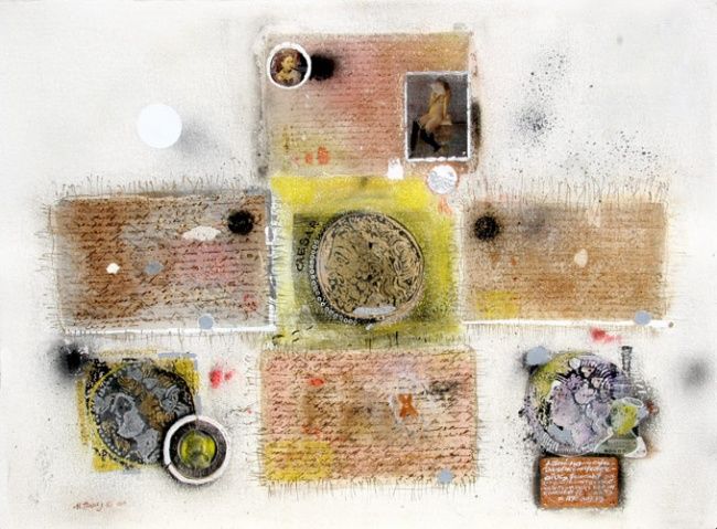 "Letter 6 Collage" başlıklı Kolaj Halaj tarafından, Orijinal sanat