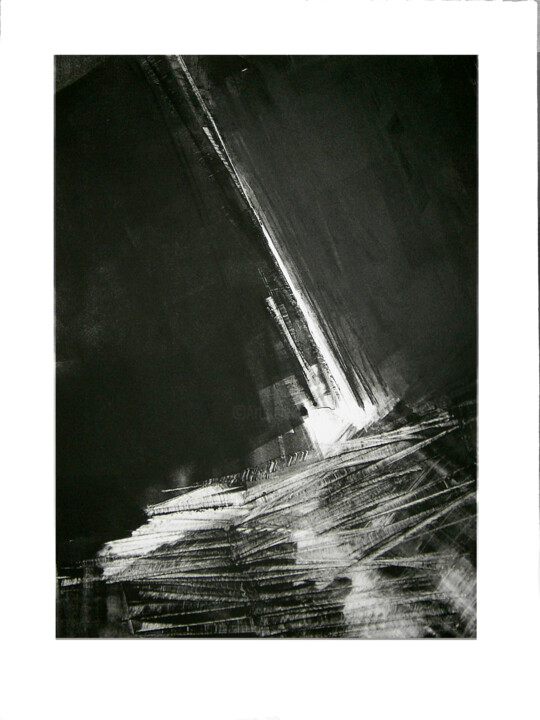 Incisioni, stampe intitolato "Fragmentation 6" da Mine Palayer, Opera d'arte originale, Monotipo