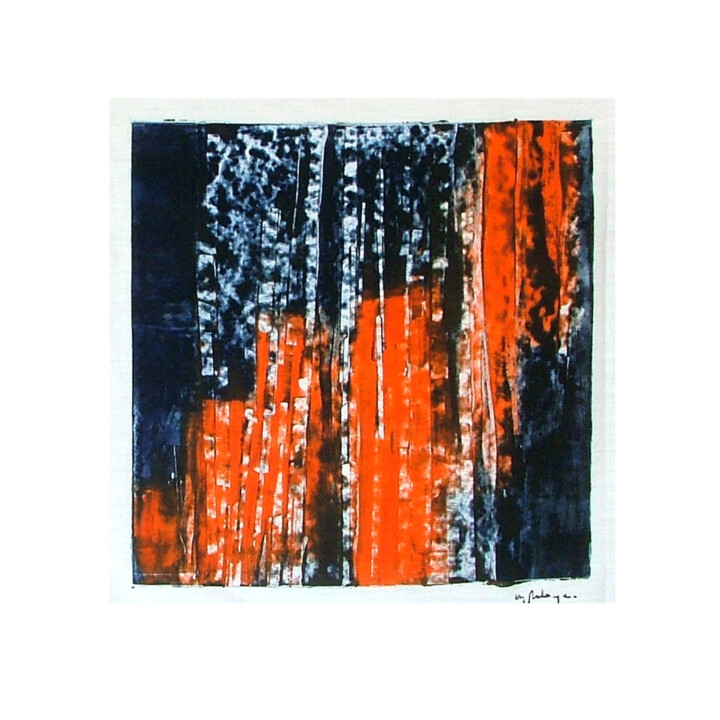 Incisioni, stampe intitolato "Emotion 24" da Mine Palayer, Opera d'arte originale, Monotipo