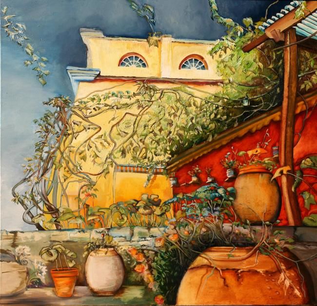 Peinture intitulée "Monza" par Joëlle Tissot, Œuvre d'art originale, Huile
