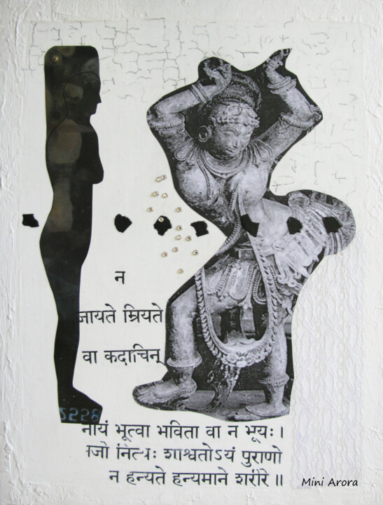 Collages titled "Atma" by Mini Arora, Original Artwork, Collages