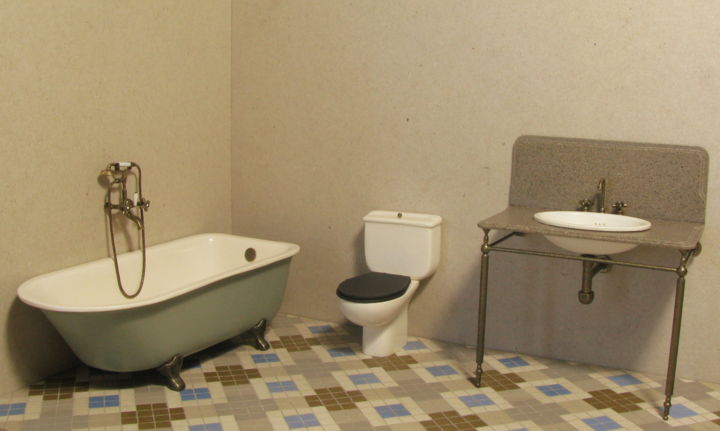 Design intitulée "Miniarquitect: baño…" par Francisco Del Pozo Parés, Œuvre d'art originale, Meuble