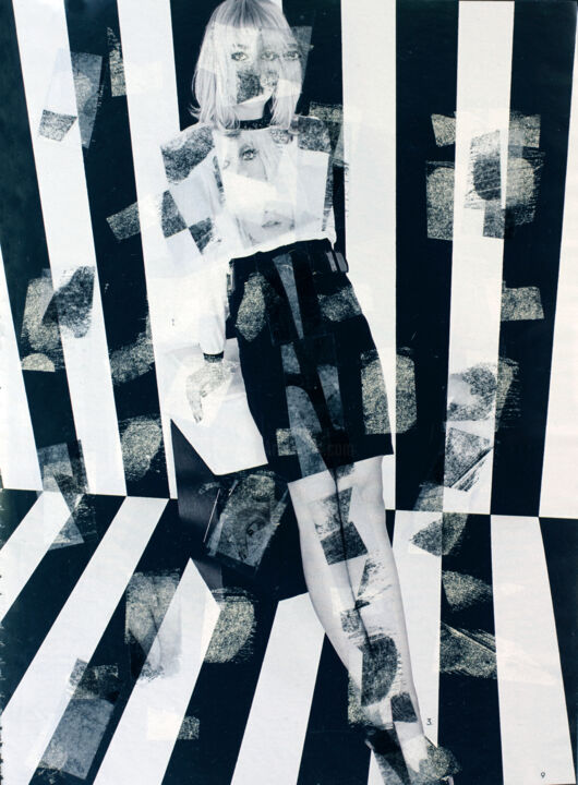 Collages titulada "Compo 2.8" por Mino, Obra de arte original, Collages