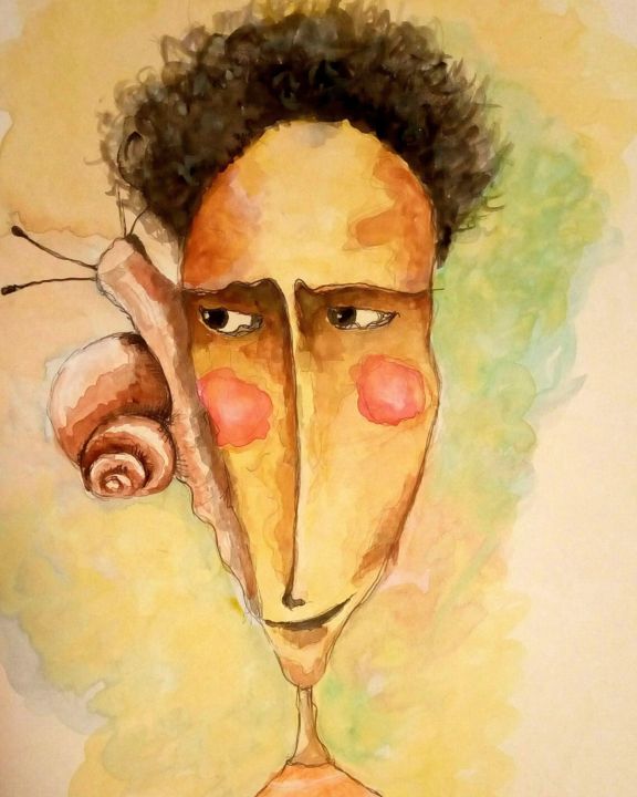 "Yeniden doğmak" başlıklı Tablo Mi̇O tarafından, Orijinal sanat, Akrilik