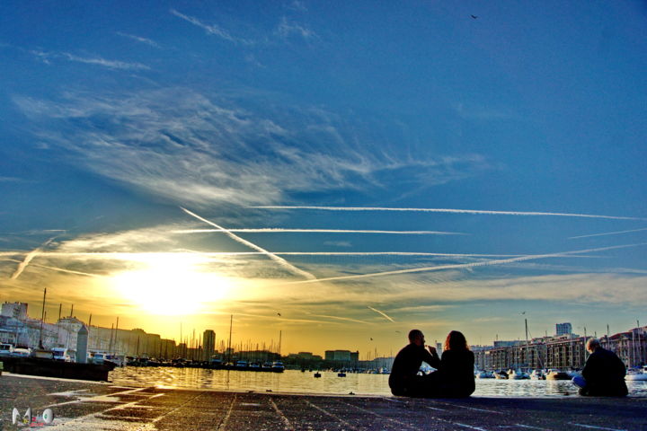 Photographie intitulée "Vieux port de Marse…" par Miodrag Aubertin, Œuvre d'art originale