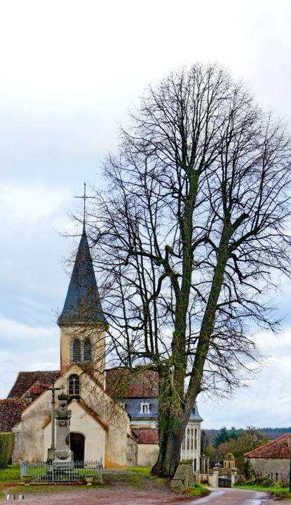 Photography titled "église de Flée_04" by Miodrag Aubertin, Original Artwork