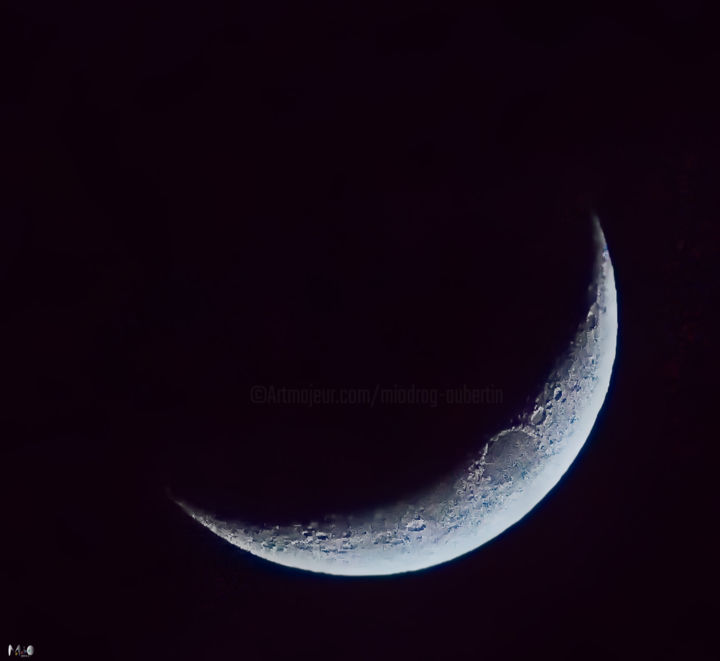 Fotografia zatytułowany „La lune 15” autorstwa Miodrag Aubertin, Oryginalna praca
