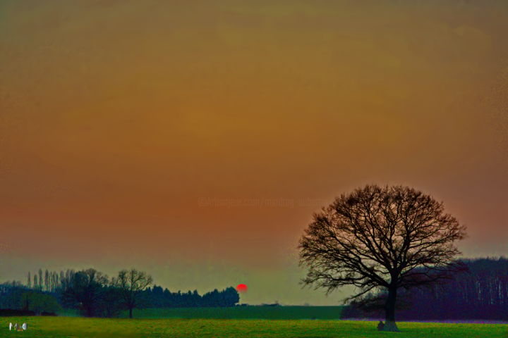 Photographie intitulée "coucher de soleil b…" par Miodrag Aubertin, Œuvre d'art originale