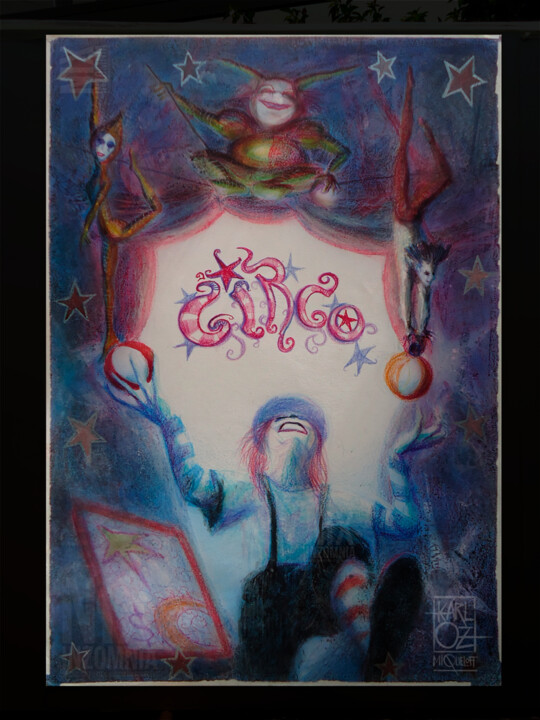 Tekening getiteld "FOSCO - Una Noche e…" door Miqueloff, Origineel Kunstwerk, Pastel