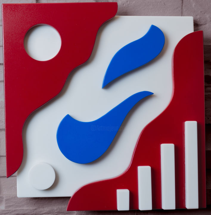 Sculpture intitulée "RIVER N2" par Mircea Puscas, Œuvre d'art originale, Plastique