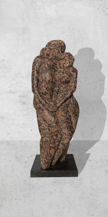 Escultura titulada "Kiss of love" por Miraga Shahbazov, Obra de arte original, Piedra
