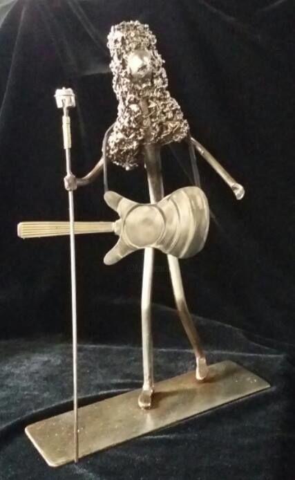 Sculpture titled "feeling" by Carlos Miranda, Original Artwork, Metals