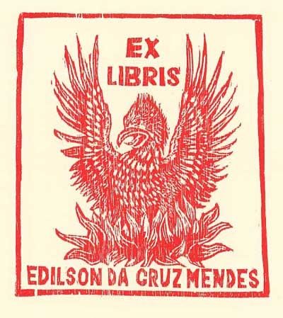 Artes digitais intitulada "EX LIBRIS EDILSON D…" por André De Miranda, Obras de arte originais