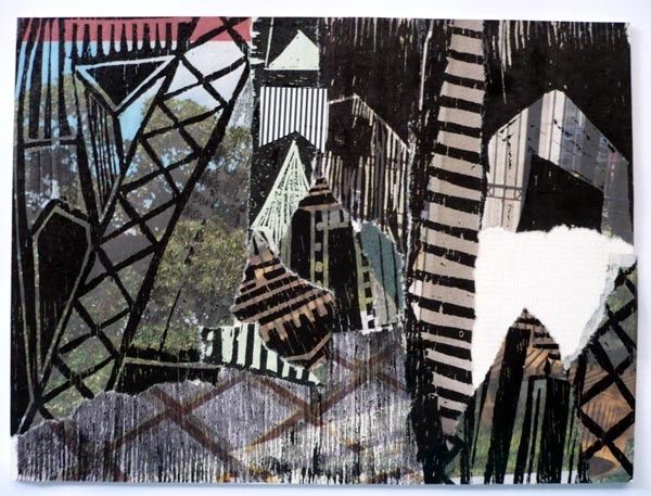 Colagens intitulada "cidade 10" por André De Miranda, Obras de arte originais