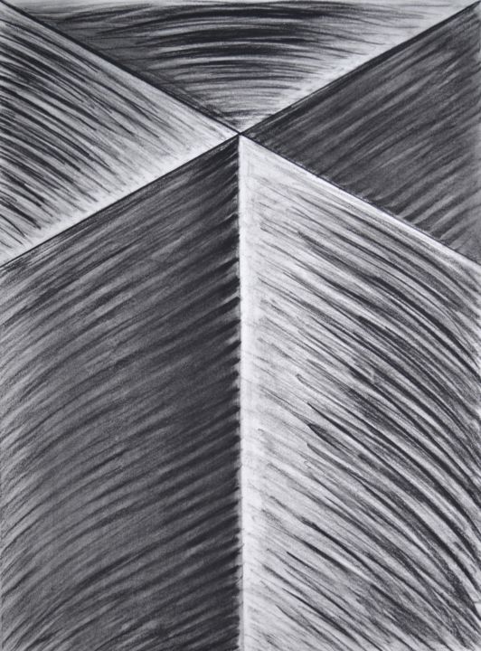 Рисунок под названием "Vertical III" - Mircea Popescu, Подлинное произведение искусства, Древесный уголь