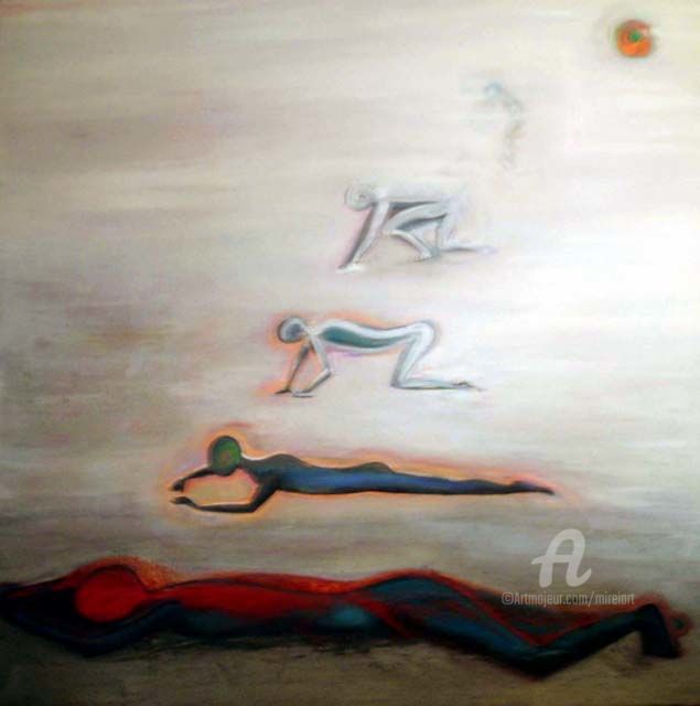 Pintura titulada "resureCTION is ACTI…" por Mireia Bastet, Obra de arte original