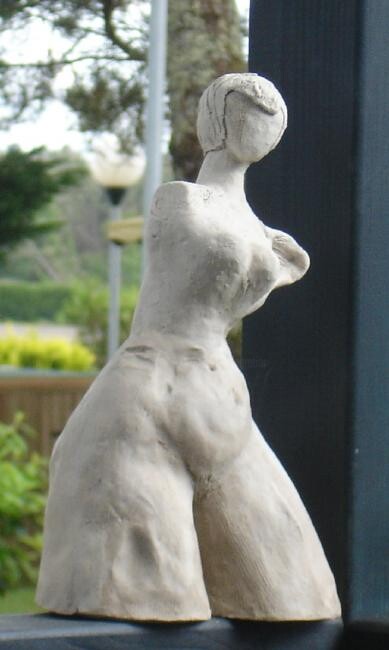 雕塑 标题为“Azur” 由Mireille Gratier De Saint Louis, 原创艺术品, 兵马俑