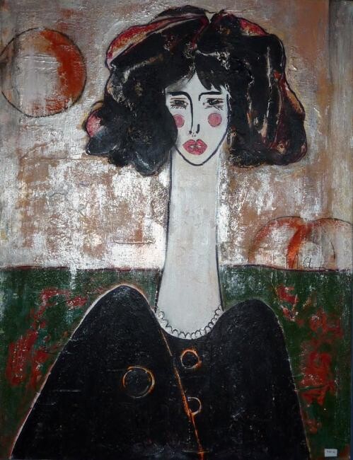 Peinture intitulée "Bulles de bonheur" par Mireille Gratier De Saint Louis, Œuvre d'art originale, Huile
