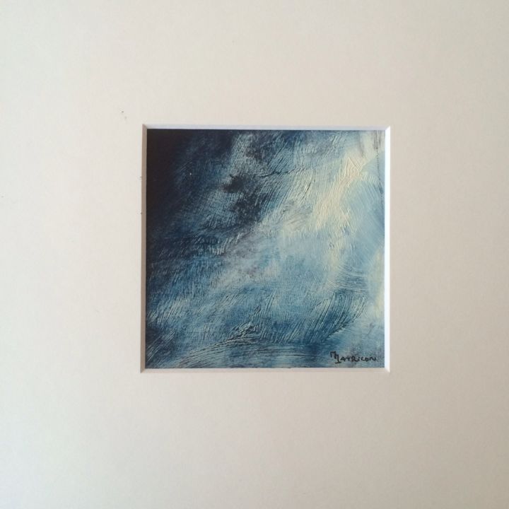 Peinture intitulée "37- petit abstrait…" par Mireille Matricon, Œuvre d'art originale, Huile