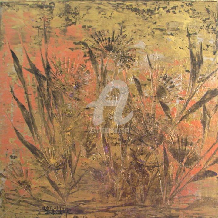 Malerei mit dem Titel "Série Art Déco - "…" von Mireille Renée Leblanc, Original-Kunstwerk, Acryl