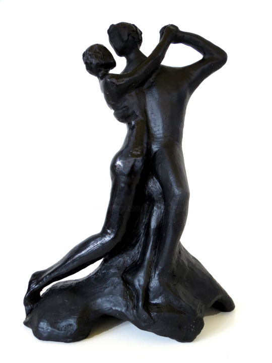 Escultura titulada "Peau contre peau" por Mireille Zagolin, Obra de arte original, Terracota