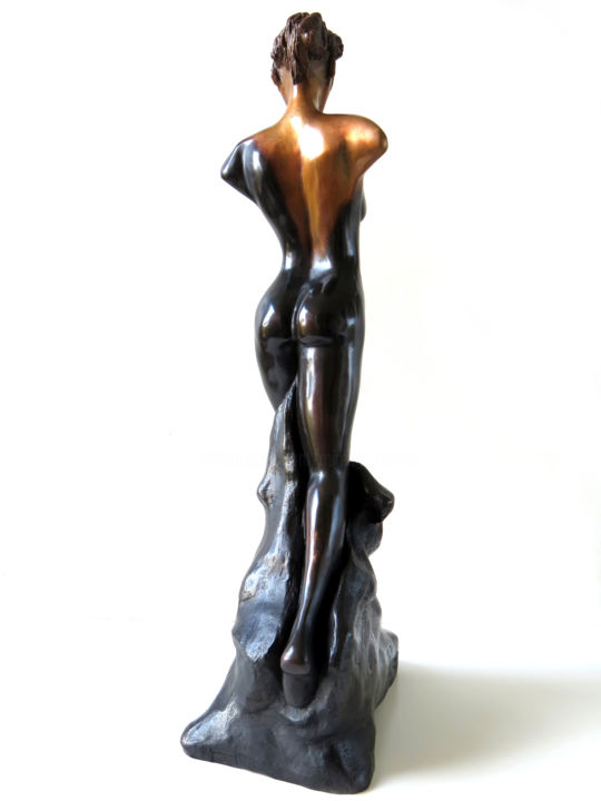 Sculpture titled "Destinée" by Mireille Zagolin, Original Artwork, Bronze