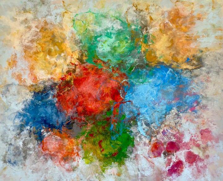 Pittura intitolato "Colored dreams" da Miri Baruch, Opera d'arte originale, Acrilico