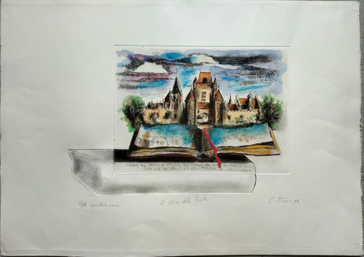 Εκτυπώσεις & Χαρακτικά με τίτλο "Il libro delle favo…" από Mirio Citron, Αυθεντικά έργα τέχνης, Etching