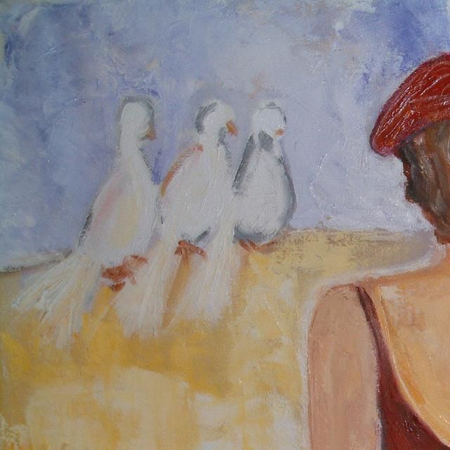 Painting titled "assenza" by Miri Pisanu, Original Artwork
