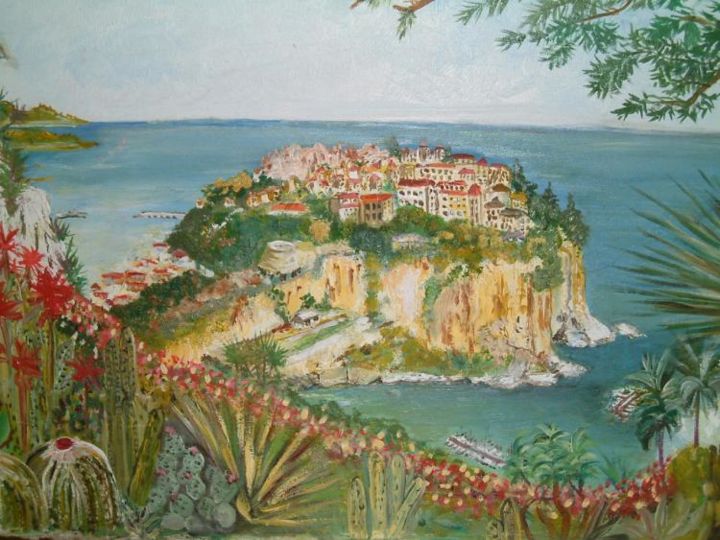 Peinture intitulée "Monaco" par Miri Pisanu, Œuvre d'art originale