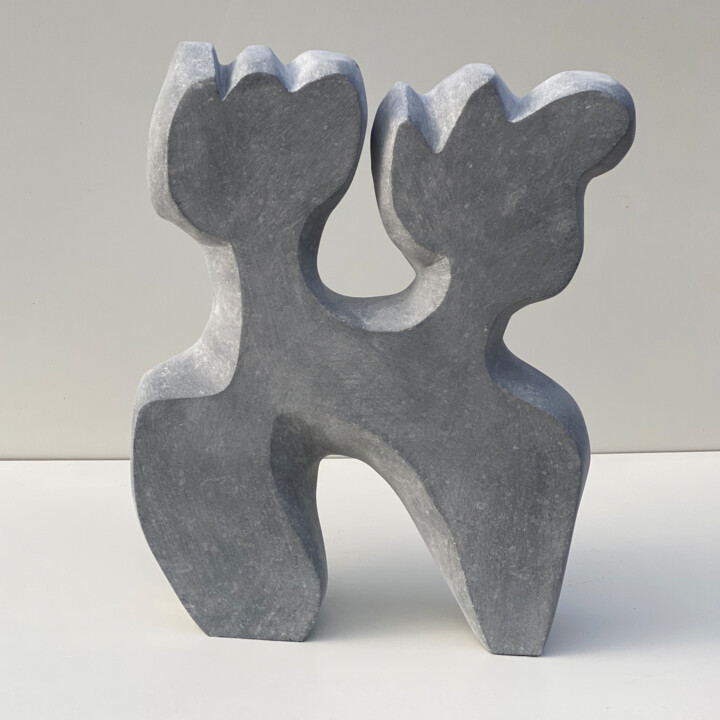 Sculpture intitulée "Mutual" par Mirjam De Nijs, Œuvre d'art originale, Pierre