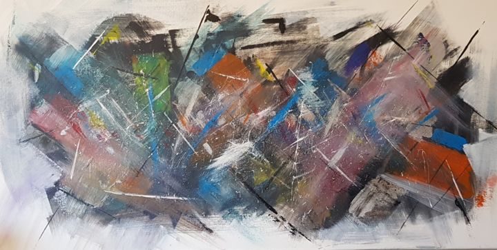 Peinture intitulée "20190214-131715.jpg" par Mirka Litwinska, Œuvre d'art originale, Acrylique