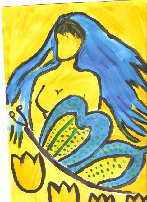 Картина под названием "mariposa luqueña" - Mirna Bentos Morinigo, Подлинное произведение искусства, Масло