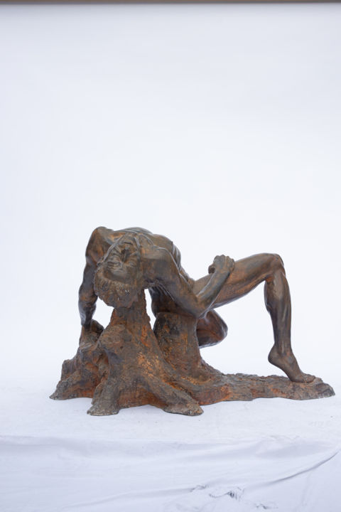 Sculpture titled "Solitude" by Miroslav Mlkvik, Original Artwork, Resin