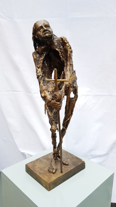 雕塑 标题为“Calling for death” 由Miroslav Mlkvik, 原创艺术品, 树脂