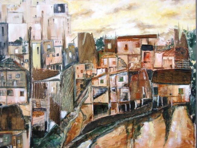 Peinture intitulée "vista" par Miro, Œuvre d'art originale