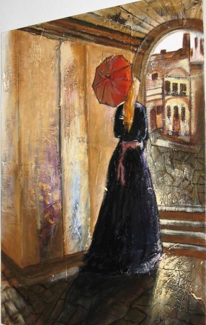 Pintura intitulada "Mademoiselle" por Miro, Obras de arte originais