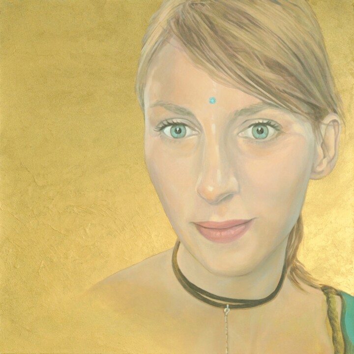 Painting titled "Kate" by Kamil Mirocha, Original Artwork, Acrylic