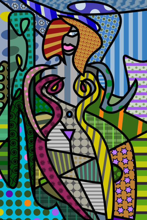 「Mermaid」というタイトルのデジタルアーツ Misakuによって, オリジナルのアートワーク, 2Dデジタルワーク