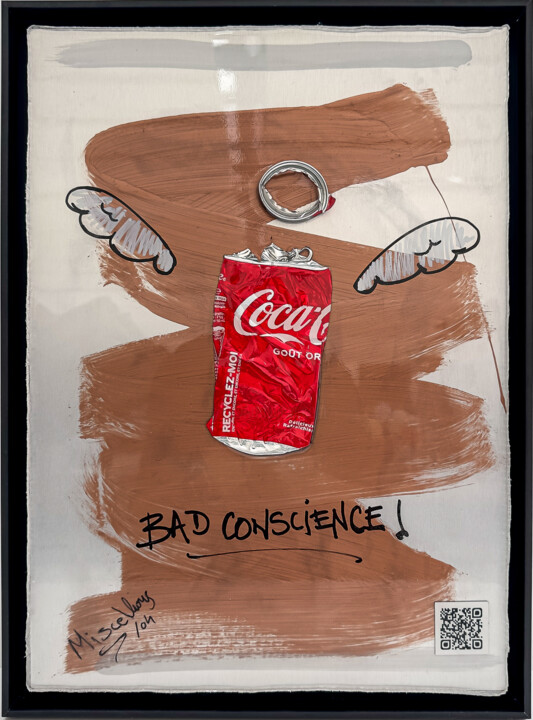 Ζωγραφική με τίτλο "Bad Conscience" από Miscellious, Αυθεντικά έργα τέχνης, Ακρυλικό