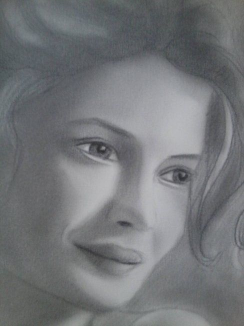 Drawing titled "audrey tautou (deta…" by Mischa, Original Artwork, Other