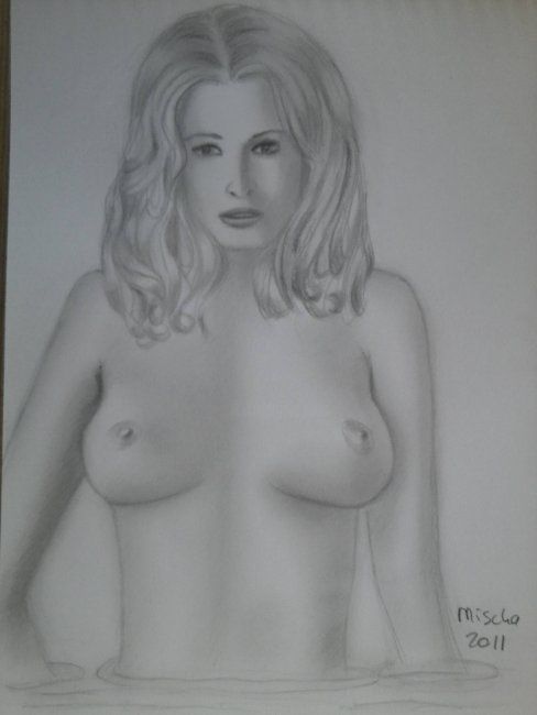 Dessin intitulée "nude woman nr 9" par Mischa, Œuvre d'art originale, Autre