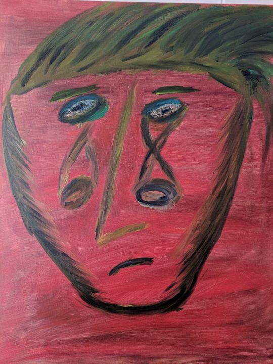 Painting titled "photo-2019-03-03-16…" by Mikhail Germanovich, Original Artwork, Acrylic