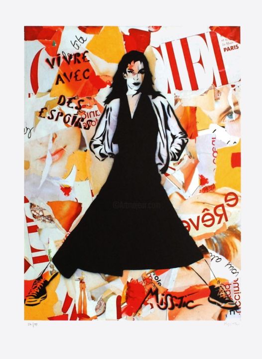 Printmaking titled "VIVRE AVEC DES ESPO…" by Miss.Tic, Original Artwork, Lithography