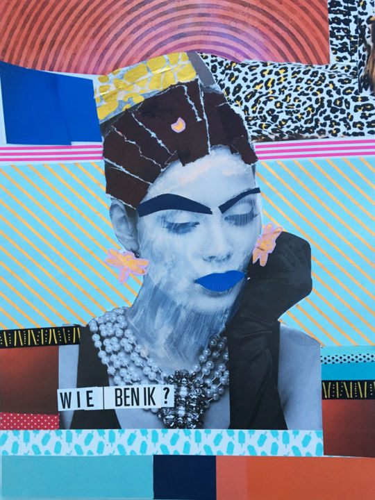 Collages intitolato "Wie ben ik" da Miss Eclectic, Opera d'arte originale