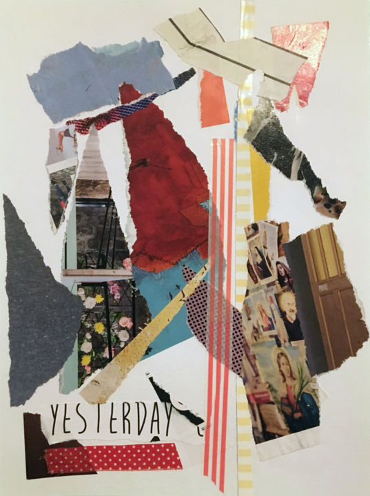 Collages titled "yesterday" by Miss Eclectic, Original Artwork, Paper