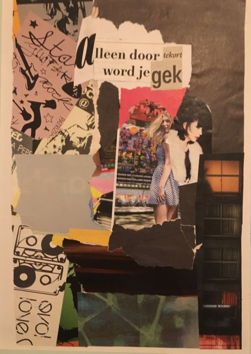 Collages titled "tekort" by Miss Eclectic, Original Artwork, Collages