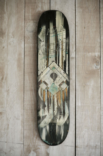 Custom Skate Ghost, Painting by Miss Vitriol | Artmajeur